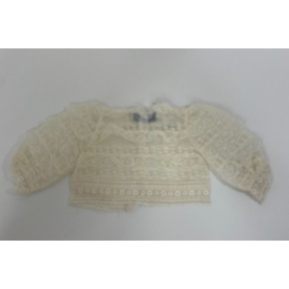 Vintage Baby Girl’s Fancy Cardigan, Booties, Headband, Blanket, Cream, lace, Bea - Picture 4 of 17